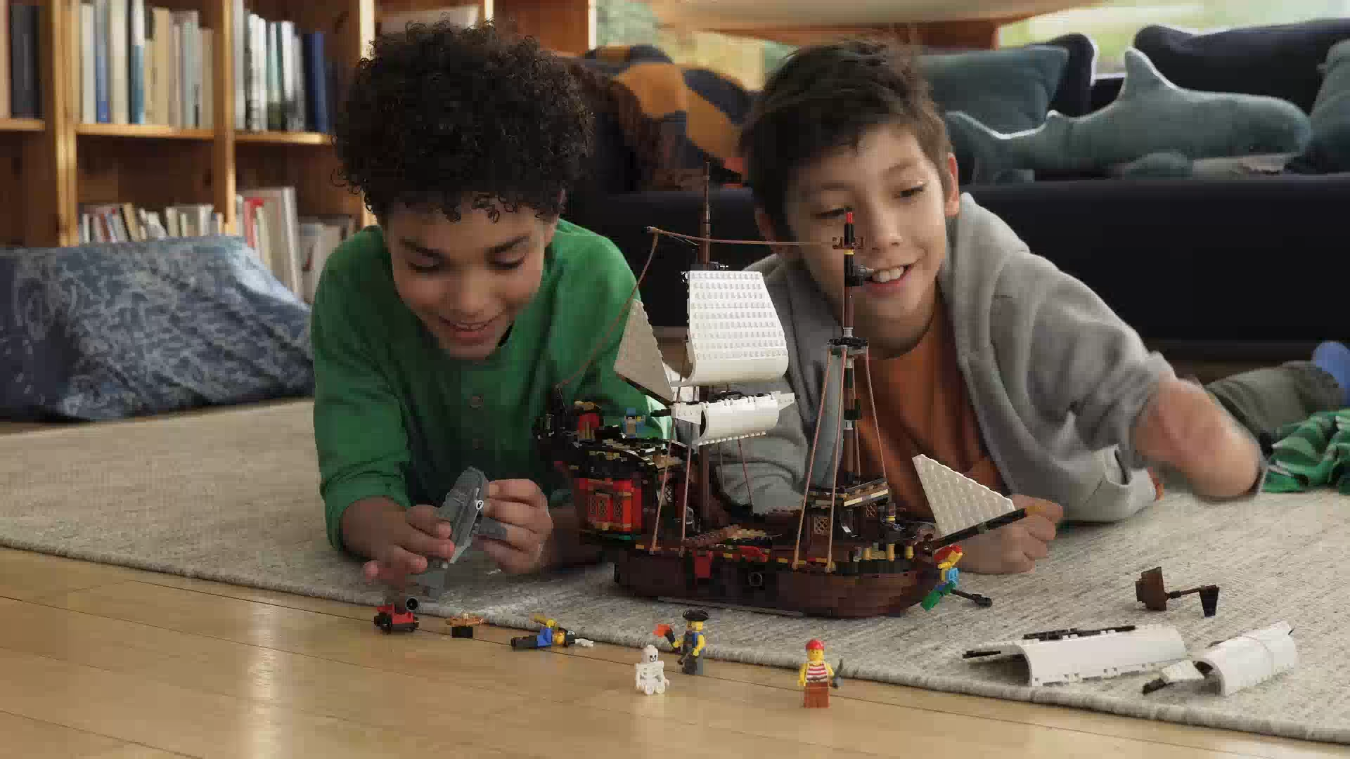 LEGO Creator 3in1 Pirate Ship 31109 Building Kit (1,260 Pieces) Building Blocks For Kids Construction Toys Kids Toys Construction Sets Building Toys