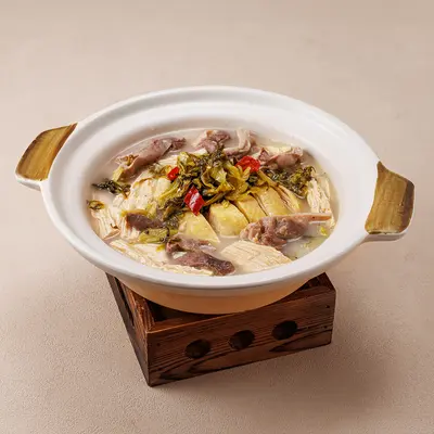 Peppered Pork Tripe and Chicken