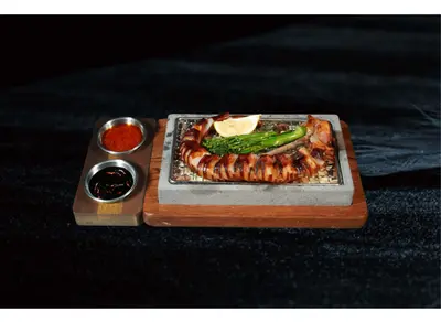 Flame Stone Grilled Squid Tentacles