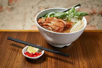 Pork Neck Noodle Soup (Pho Thit Lon)